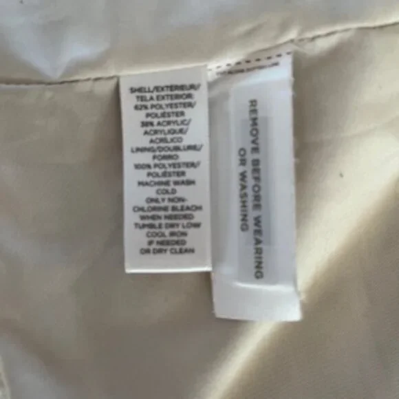 Loft Ivory Sherpa Teddy Jacket Coat - M - Picture 12 of 12